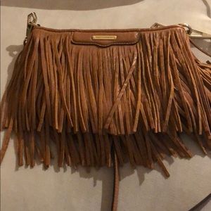 Brown fringe Rebecca Minkoff bag